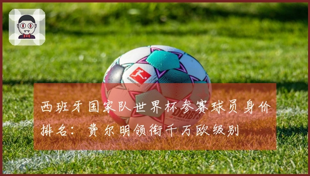 西班牙国家队世界杯参赛球员身价排名:费尔明领衔千万欧级别